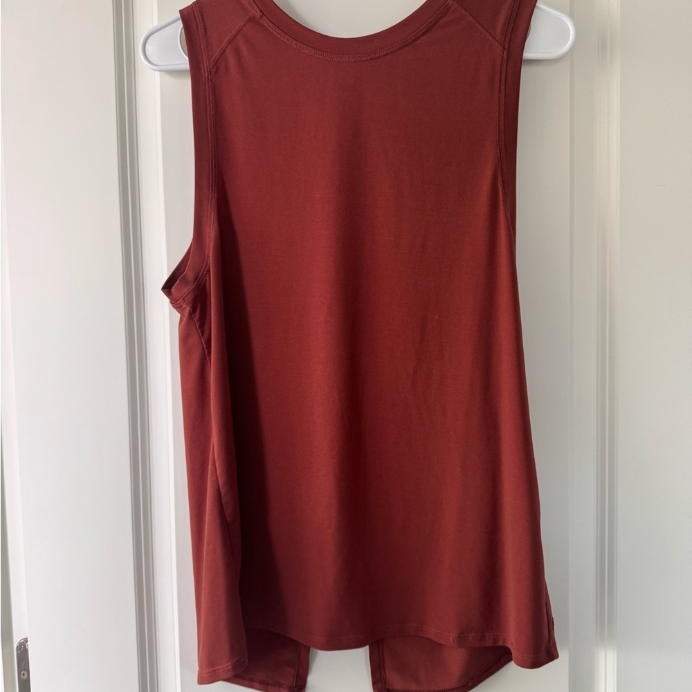 Fabletics Women's Muscle Tee - Deep Rust - Picture 3 of 5